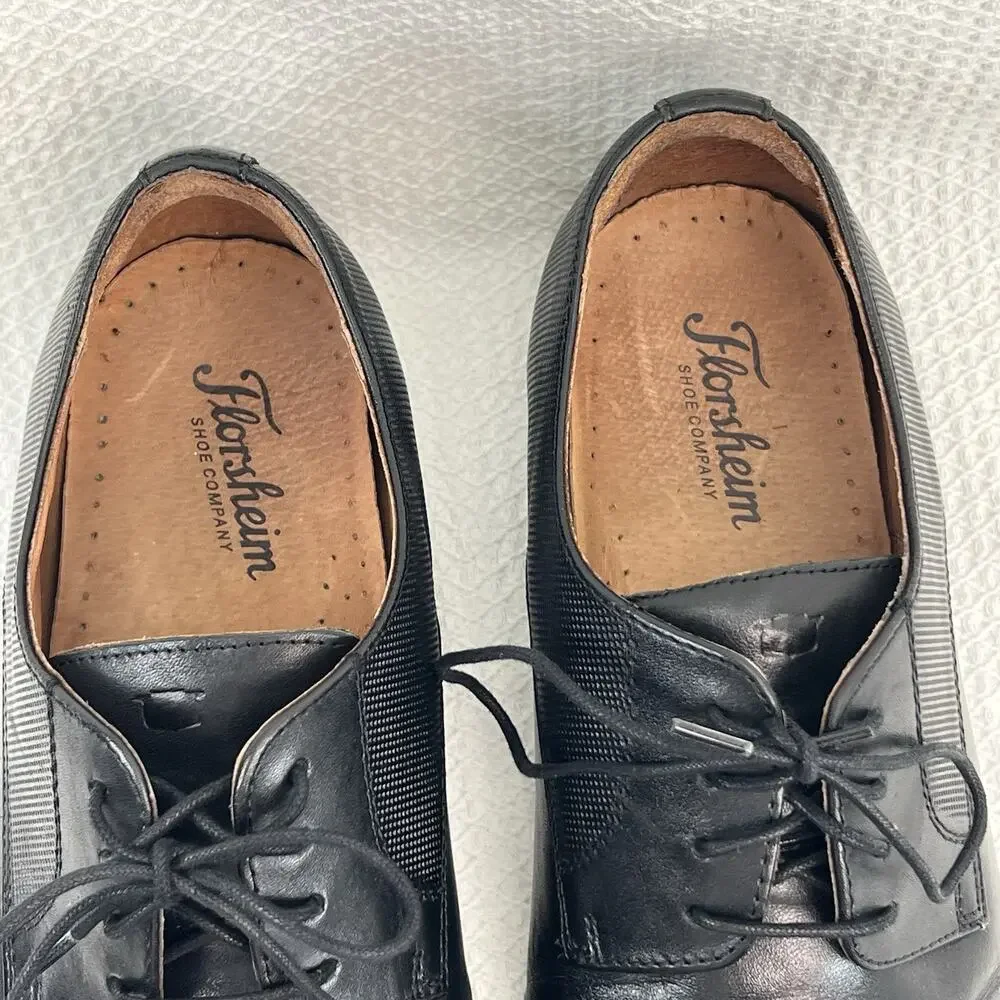 Florsheim Men's, Postino Cap Toe Oxford Black 9.5 D 15149-001 Black LEATHER